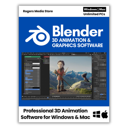 Blender 2023 - PRO 3D Graphic Design - Animation & Video Game Creation Software
