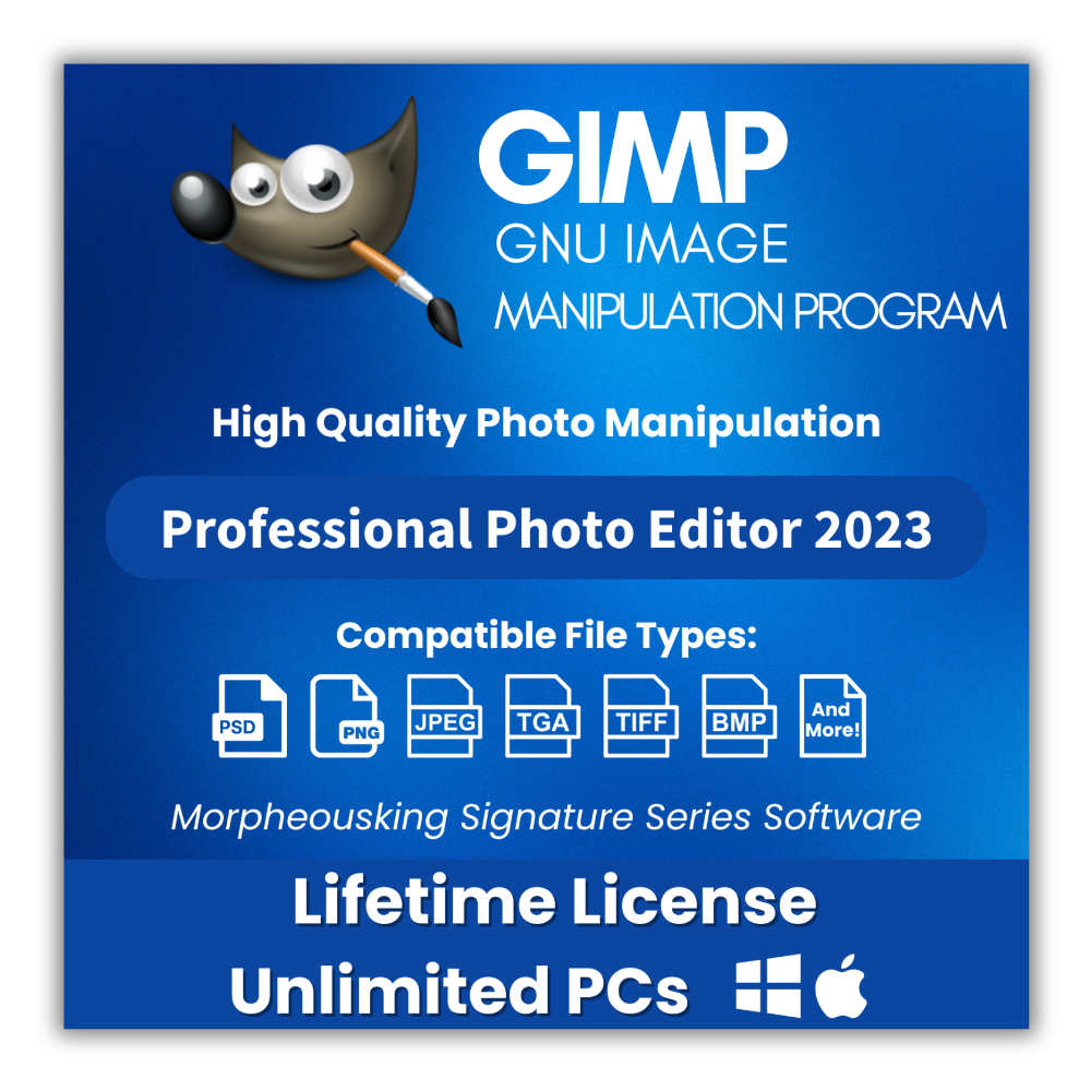 GIMP PRO 2023 Photo Editing Software Suite for Windows & MAC with Bonuses