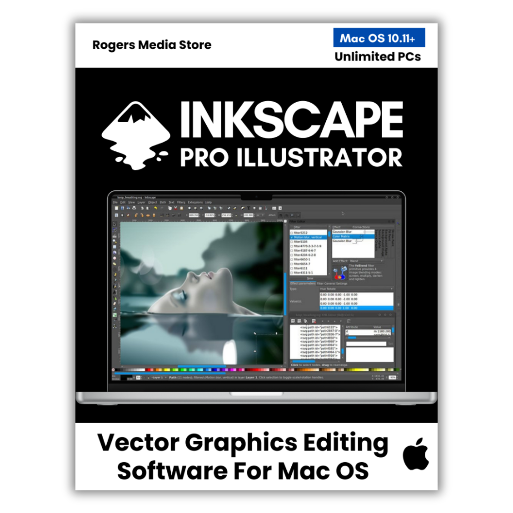 Inkscape Pro Illustrator - Vector Graphic Design Software for MAC