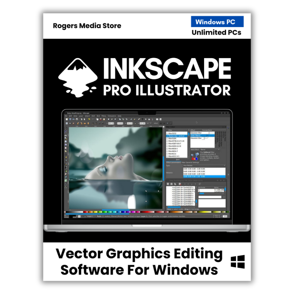Inkscape Pro Illustrator - Vector Graphic Design Software for Windows