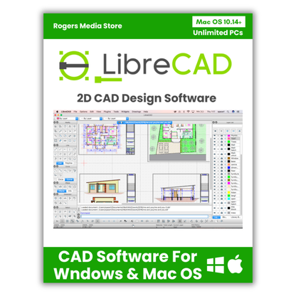 Libre Cad - 2D CAD Computer Aided Design Full Software for Windows & MAC
