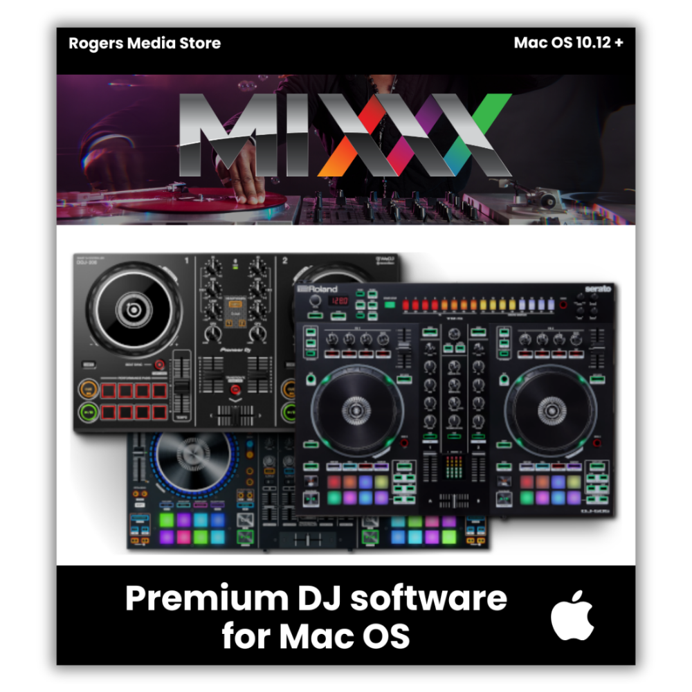 Mixxx 2023 Professional DJ Mixing Music Software w/Controller Support for Mac