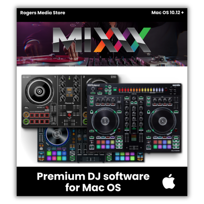 Mixxx 2023 Professional DJ Mixing Music Software w/Controller Support for Mac