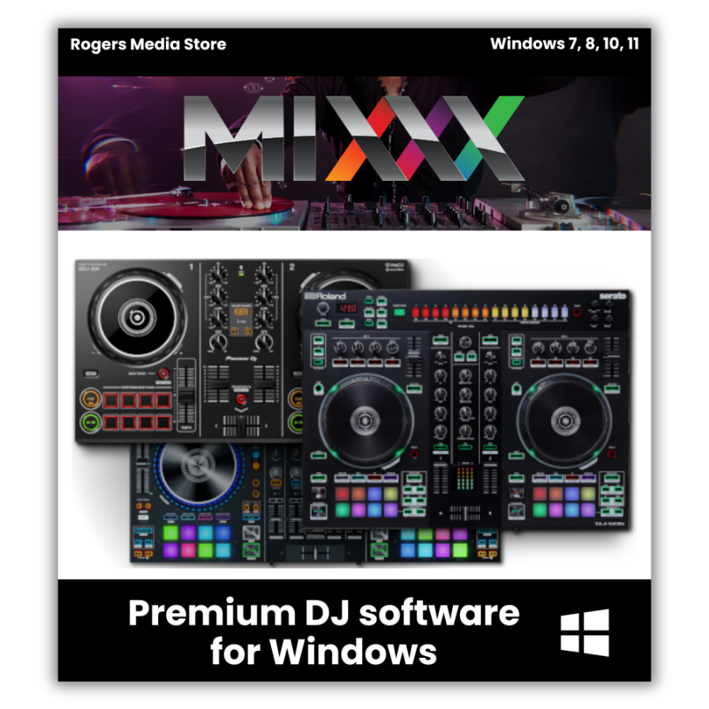 Mixxx 2023 Professional DJ Mixing Music Software w/Controller Support for Windows
