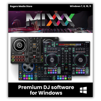 Mixxx 2023 Professional DJ Mixing Music Software w/Controller Support for Windows