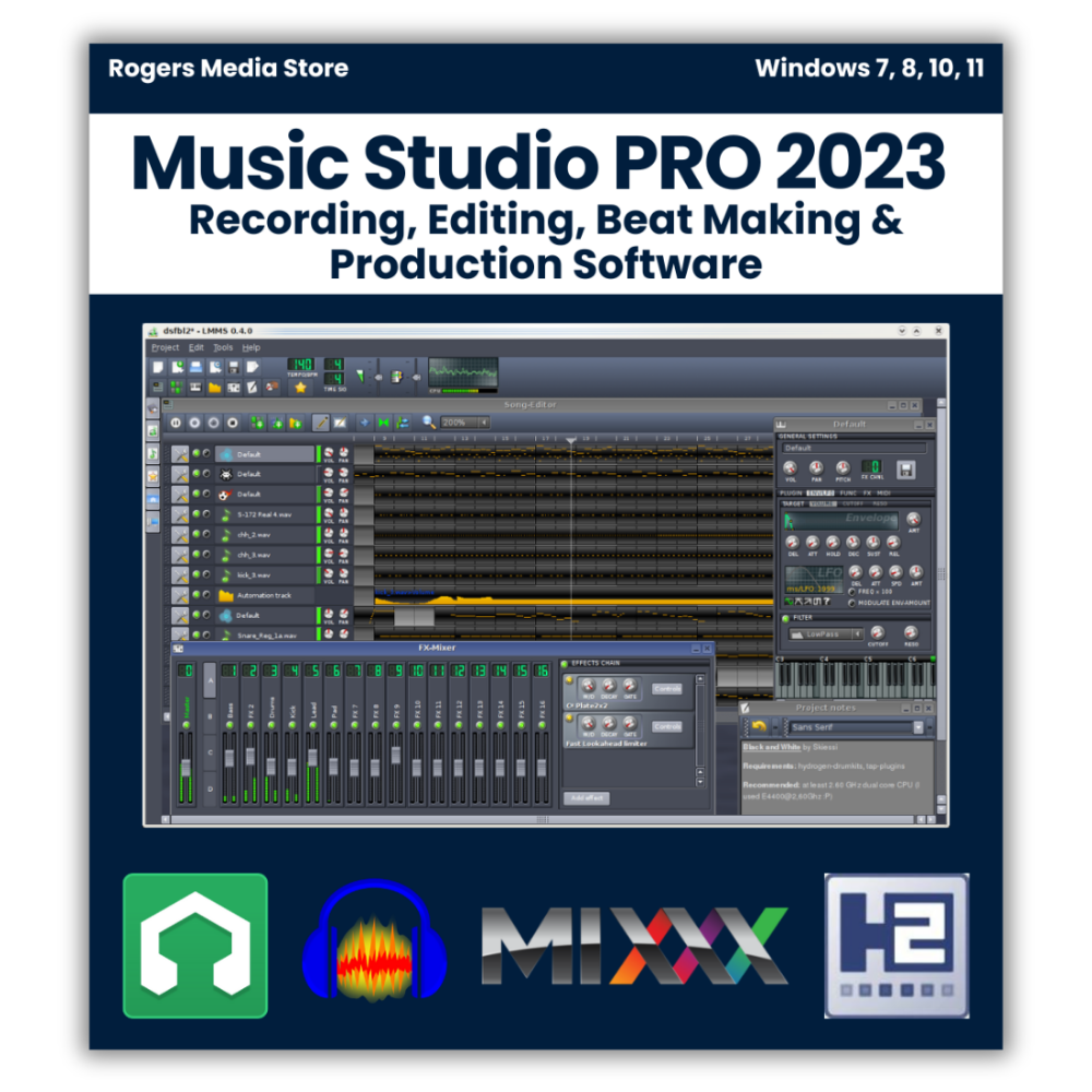 Music Studio PRO 2023 - Record, Edit, Beat Making, DJ & Production Software for Windows