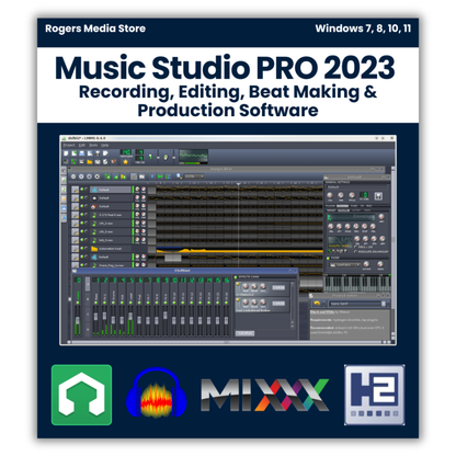 Music Studio PRO 2023 - Record, Edit, Beat Making, DJ & Production Software for Windows