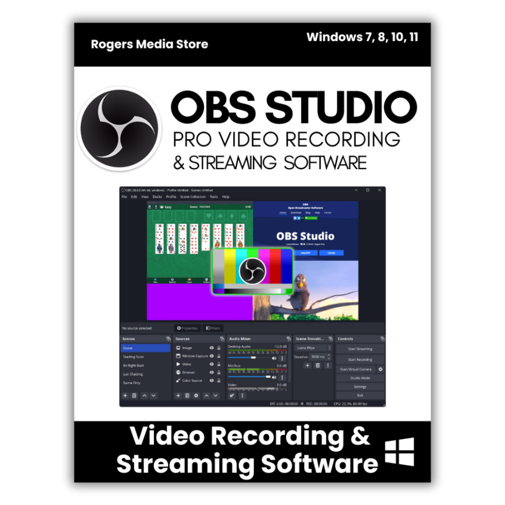 OBS Studio 2023 Video Recording | Live Streaming Screen Recording Software for Windows