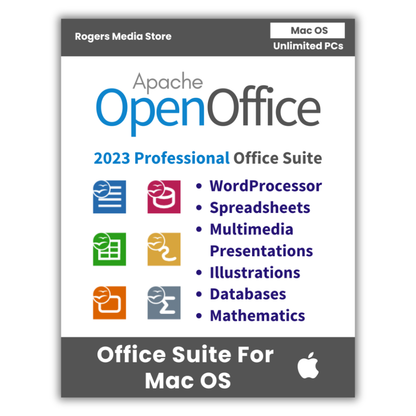 Open Office Home and Student 2023 - Office Software Suite for Mac