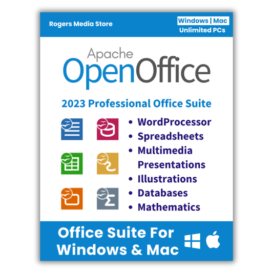 Open Office Home and Student 2023 - Office Software Suite for Windows & MAC