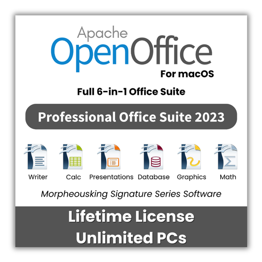Open Office Software Suite for MAC - For Home Student Professional (with Bonuses)